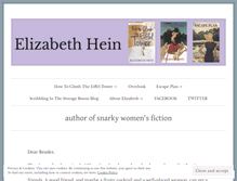 Tablet Screenshot of elizabethhein.com